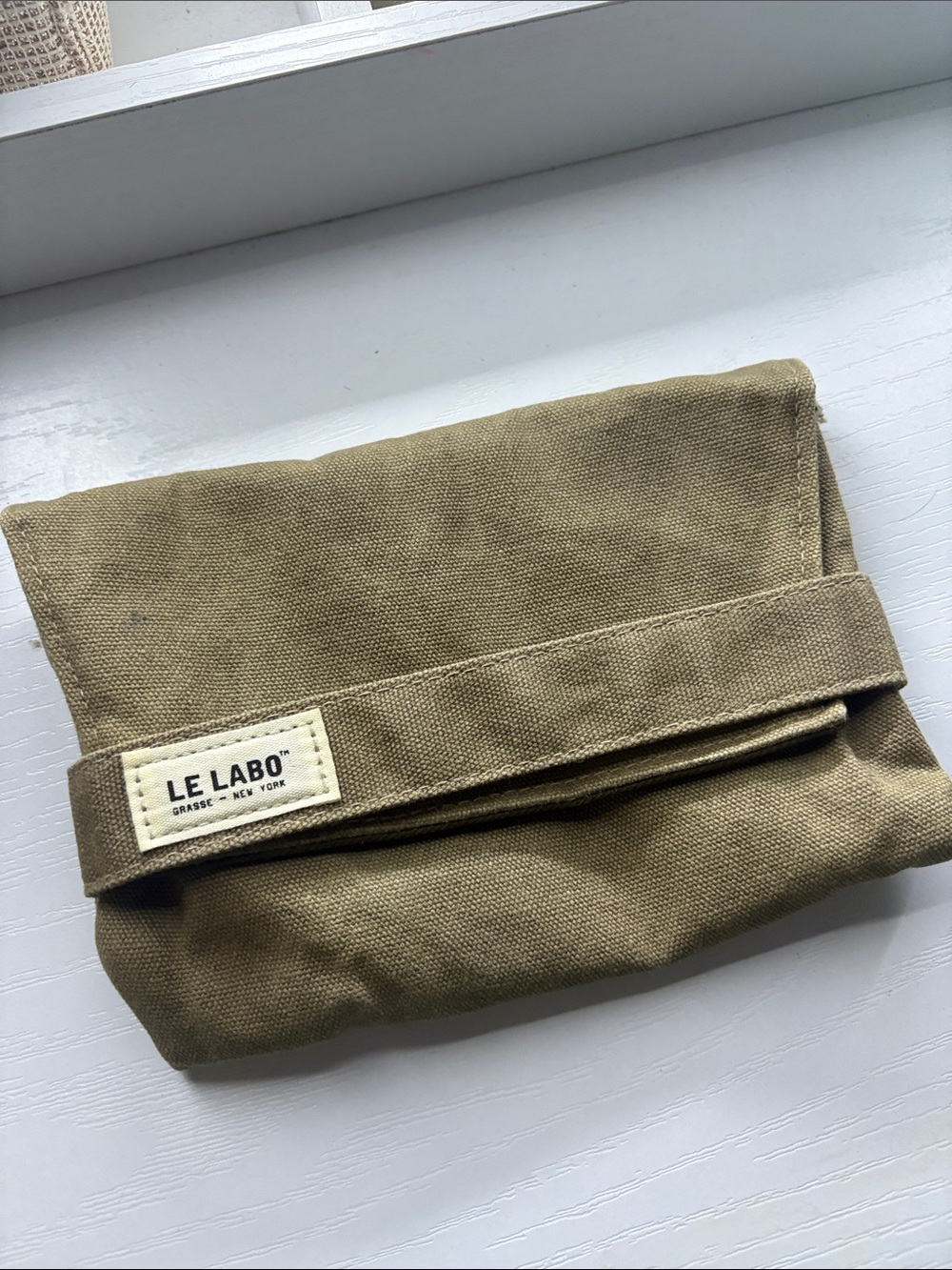 Le Labo Olive Green Canvas Travel Toiletry Pouch